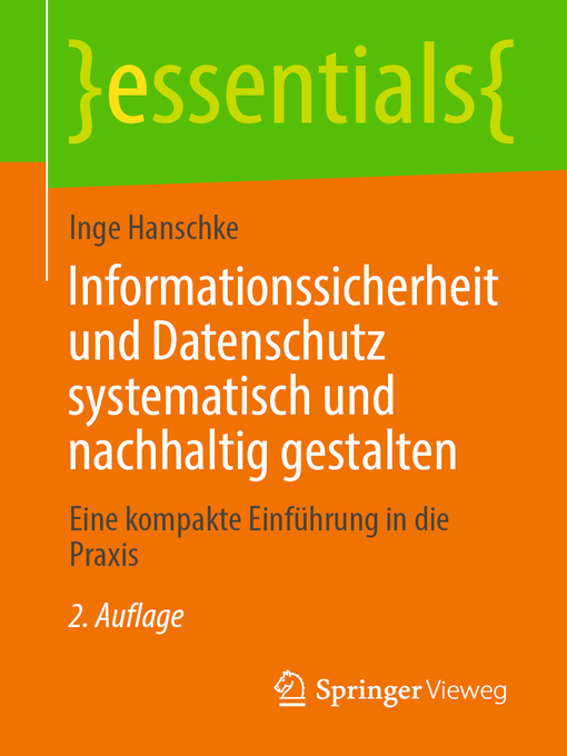 Title details for Informationssicherheit und Datenschutz systematisch und nachhaltig gestalten by Inge Hanschke - Available